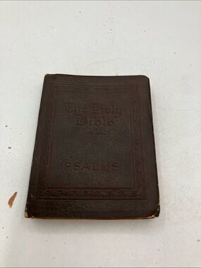 The Holy Bible Psalms - Brown Pocket Bible 1-of a kind